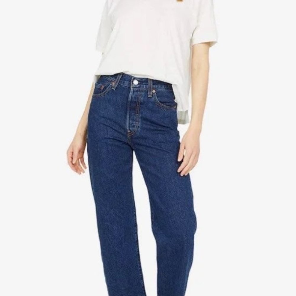 Levi's Ribcage Straight Leg Denim Georgie Medium Wash Jean